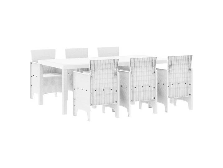 VidaXL - Essens draußen polypropylen, One Size, Weiss