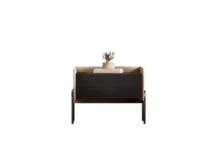 YCCHAH Bett mit Stauraum Minimalistischer Nachttisch, Schlafzimmer-Nachtschrank, Hochwertiger Aus Massivholz Desktop(B)