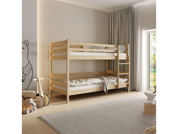 SIMBA Etagenbett 80x160 cm Kinderbett Kiefer Leiter Stilvoll Langlebig