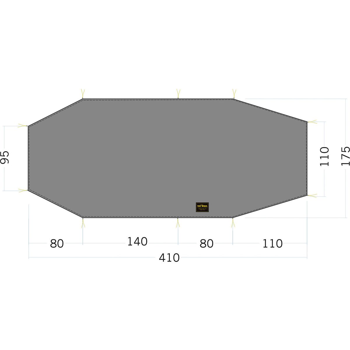 Tatonka Floor Sheet LT Polar 3 stone grey olive (332) 3746-332