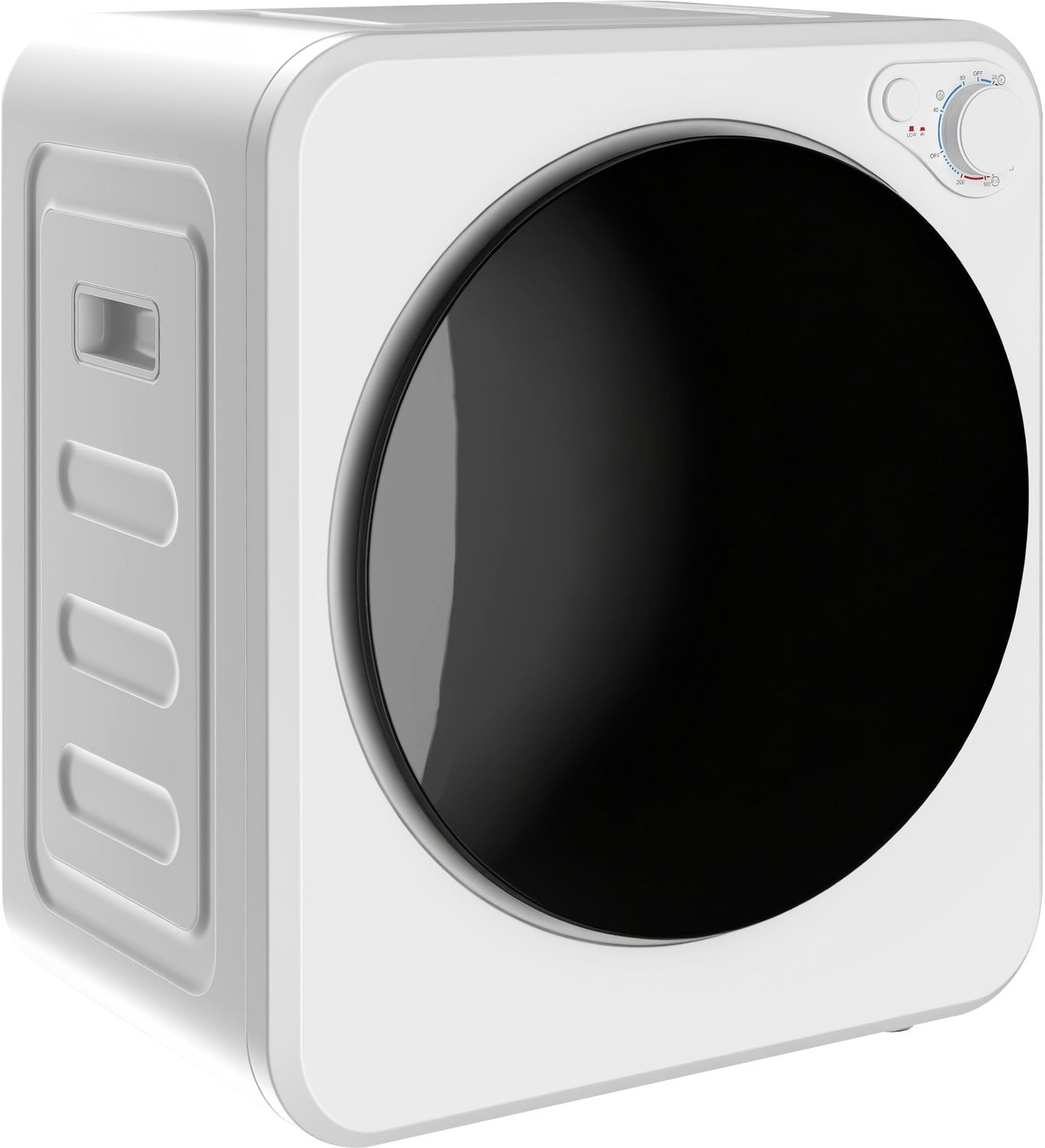 HOMCOM Mini wasdroger 4 kg met 5 programma's, 800W/400W, Wit