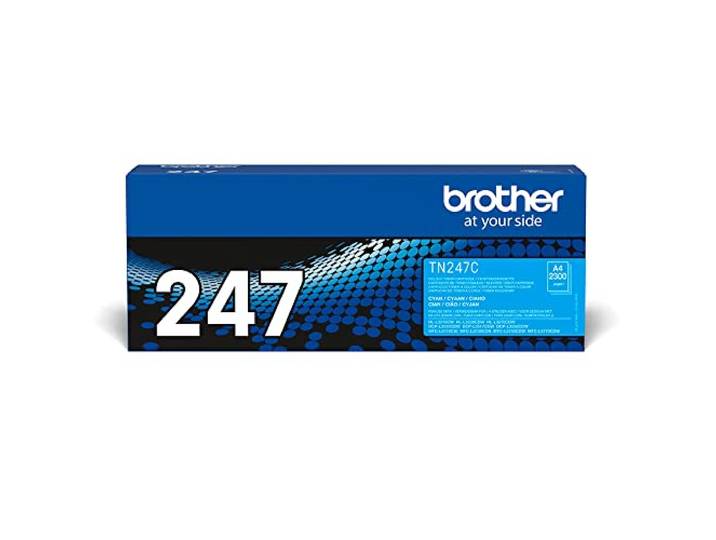 Brother TN-247C\, Cartouche de Toner original\, Imprime jusqu'à 2 300 pages\, Cyan BA78759 Normal