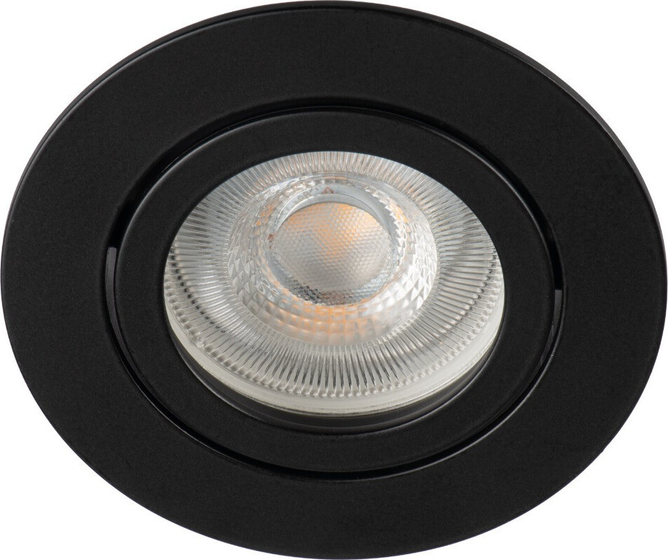 Kanlux DALLA DTO-B 22436 ronde zwarte plafondlamp met GU10 fitting en aluminium behuizing