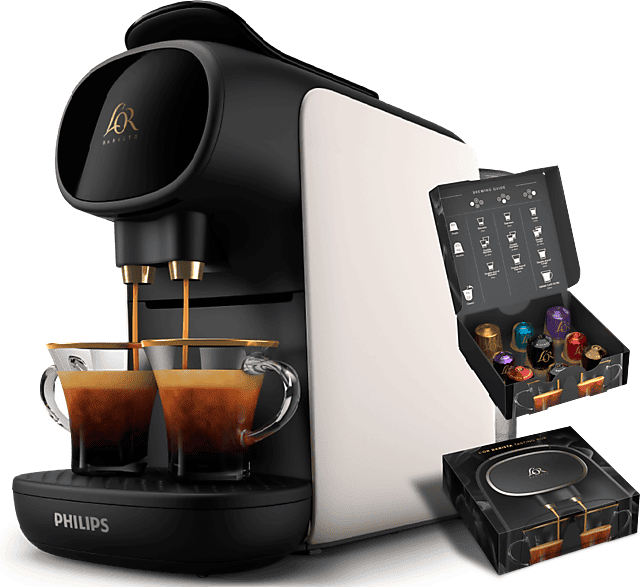 REACONDICIONADO Seminuevo Muy bueno Cafetera de cápsulas - ‎Philips ‎LM9012/00, 1450 W, 19 bar, 0.80 l, Función 2 tazas, Sistema antigoteo, Blanco