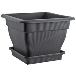 BURI Pflanzkübel Blumentopf 38x38cm Wasserspeicher Pflanztopf Blumenkübel 18 Liter