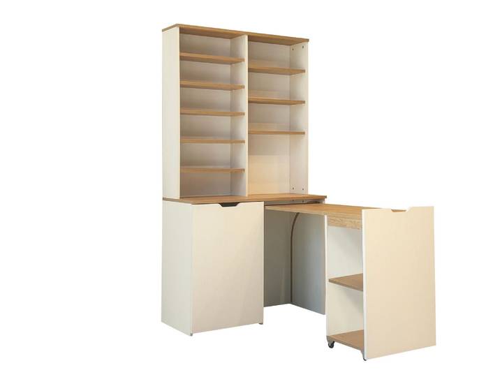 Présentoir à café en bois Flexa - 100 x 45 x 190 cm - Beige