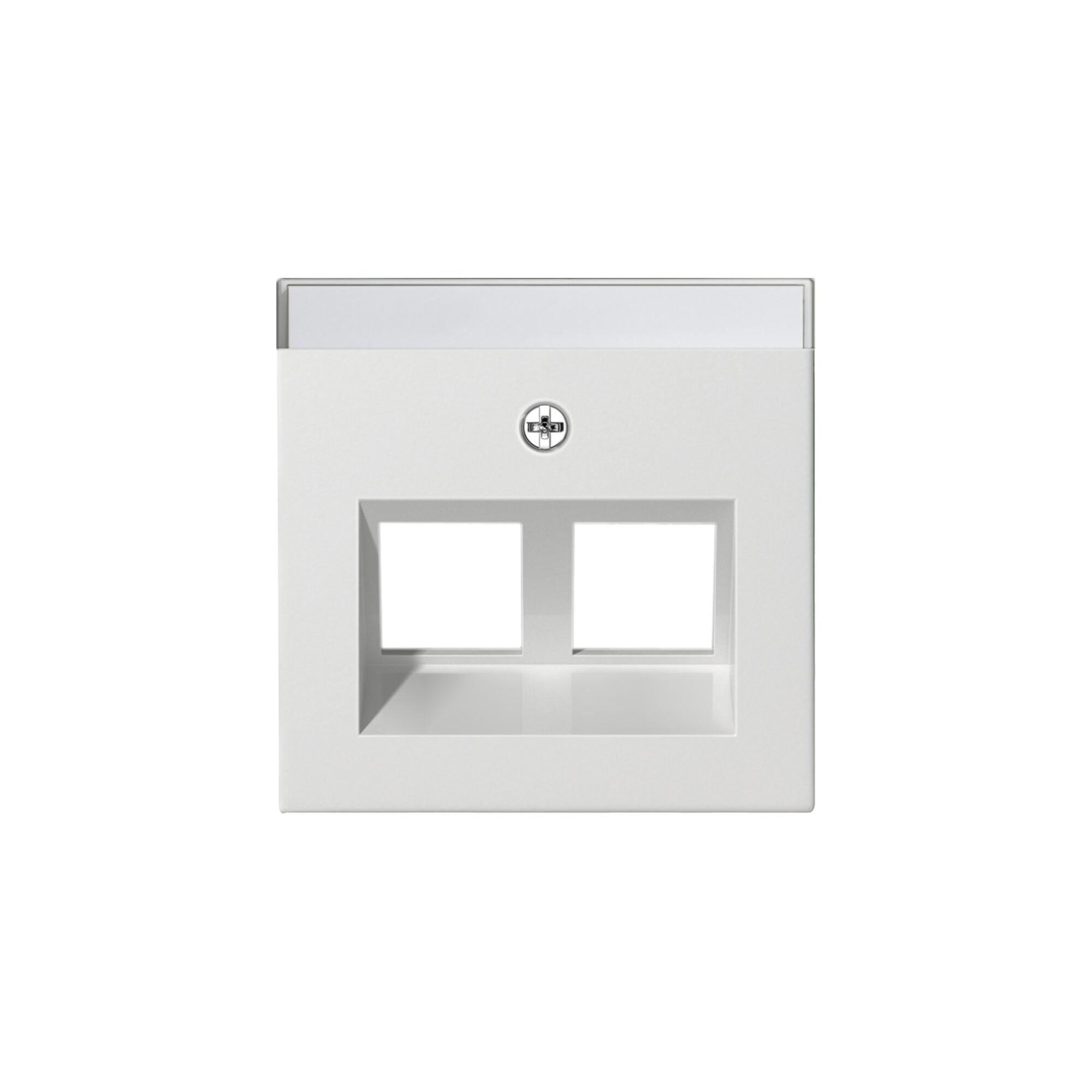 Gira Abdeckung Modular Jack 30Grd 2fach rws 264003)