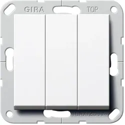 Gira 284403 Wipptaster BS 3f Schließer System 55 Reinweiß