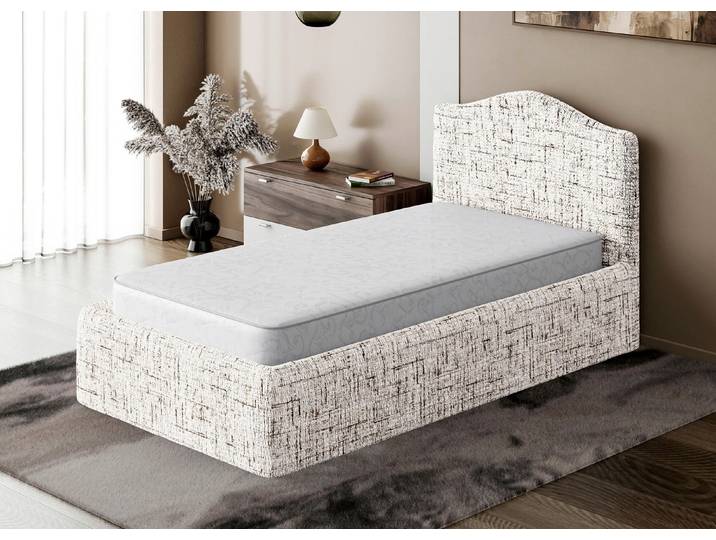 Stretchbezug für Boxspringbett in Mikrofaser-Qualität, Natur, Größe 161 (für Einzelbett, 80–120 cm)