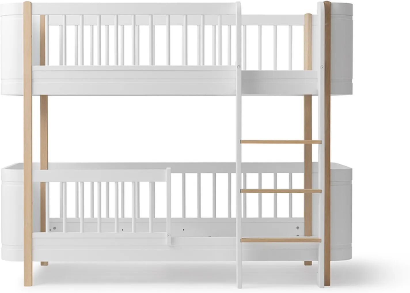 Oliver Furniture Lits superposés mi-hauteur Mini+ Chêne taille unique