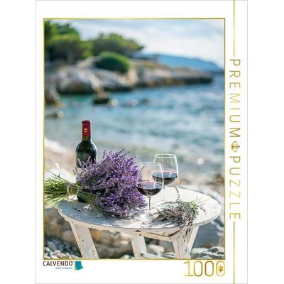 CALVENDO Puzzle Strandrendevouz mit Lavendel | 1000 Teile Lege-Größe 64x48cm Foto-Puzzle für glückliche Stunden, Game von , Calvendo Puzzle