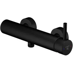 Steinberg Serie 100 Duscharmatur, Aufputz-Einhebelmischer, G 1/2", 1001220S, Farbe: Mattschwarz