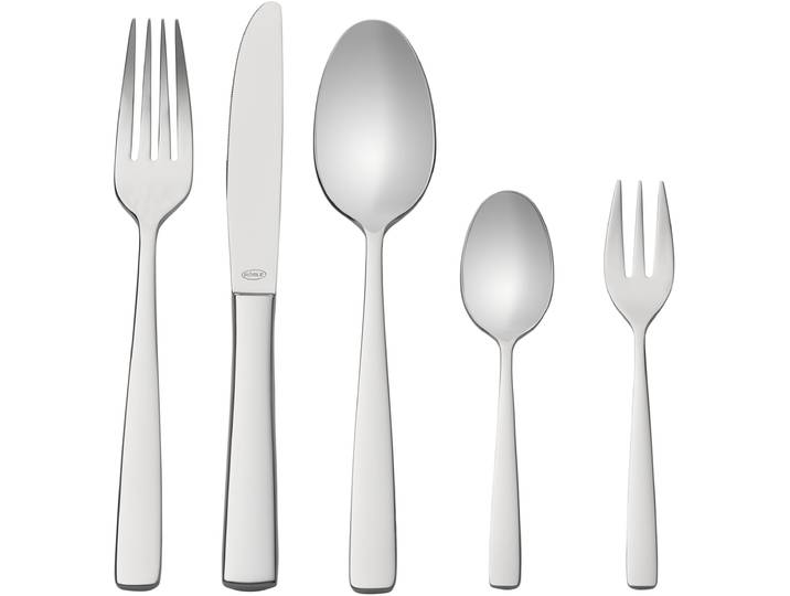 Besteck-Set RÖSLE ELEGANCE , silber (edelstahlfarben), 60 tlg., Edelstahl 18/10, Essbesteck-Sets, Besteck-Set, spülmaschinengeeignet