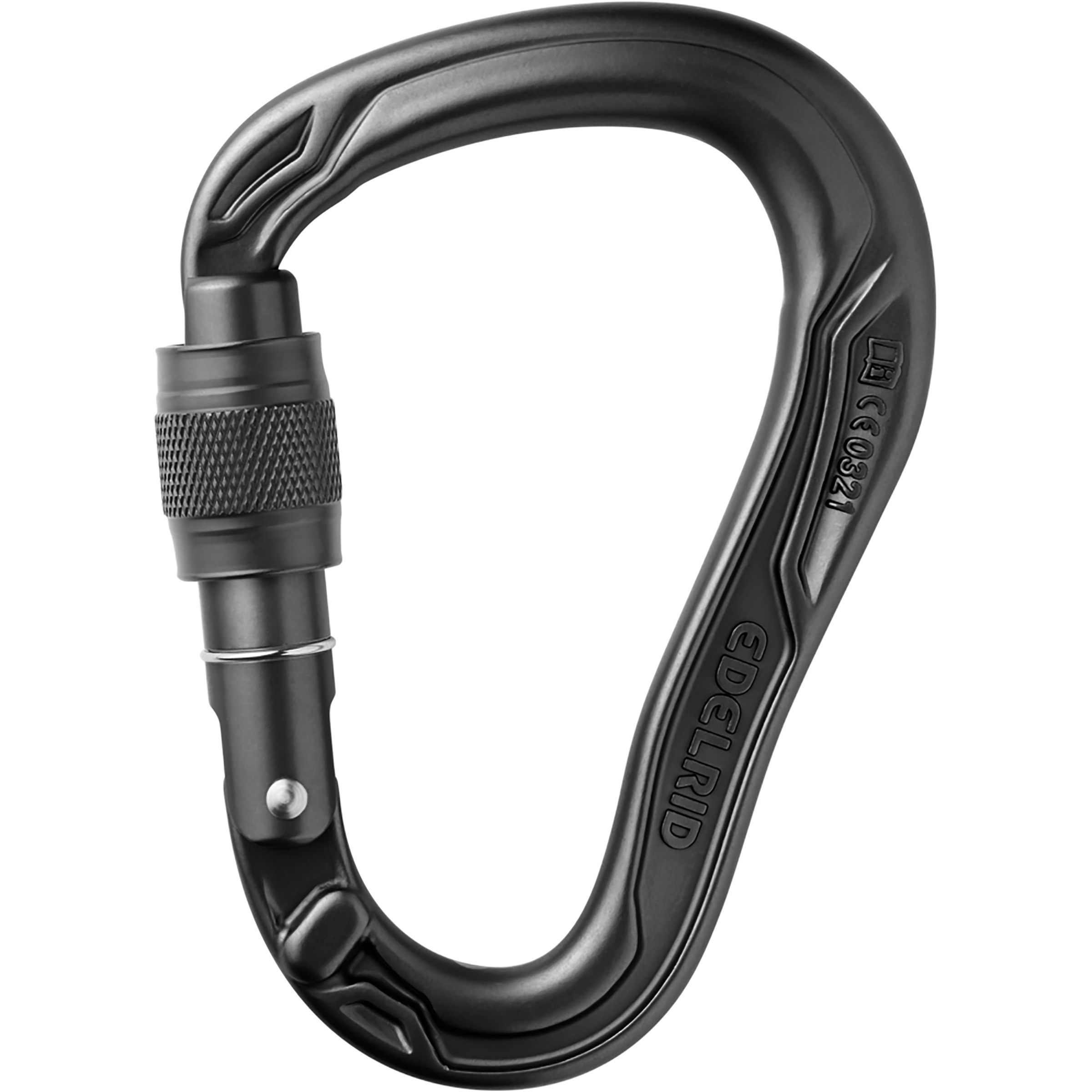 Edelrid HMS Bullet Screw Karabiner Karabiner schwarz Alpinklettern | Sportklettern