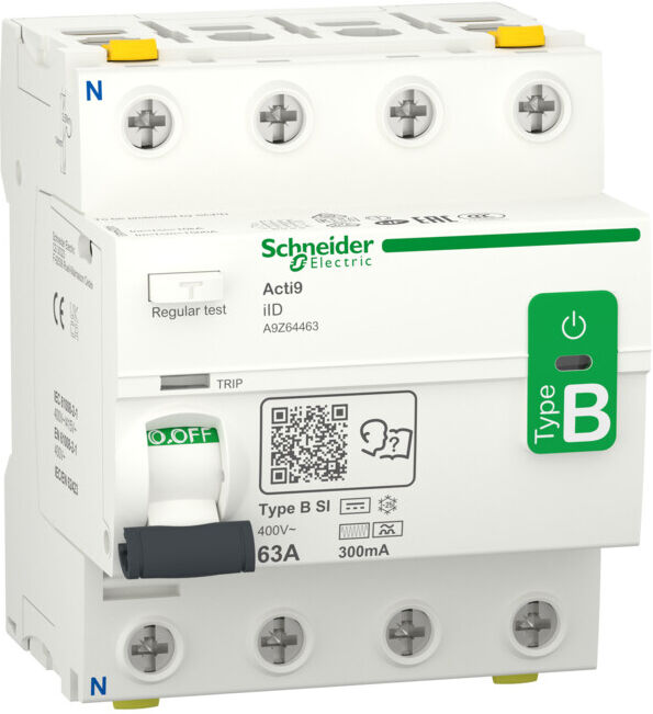 Schneider Electric Interrupteur différentiel 4P 63A 300mA A9Z64463 (A9Z64463)