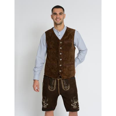 Lederweste JCC "31023011", Herren, Gr. 54, braun, Obermaterial: 100% Rindsleder. Futter: 100% Polyester, Westen