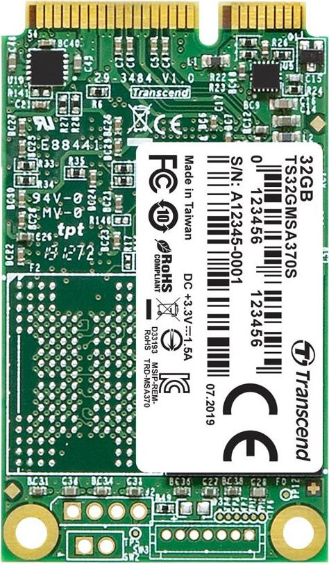 Transcend MSA370 mSATA SSD, 32GB, SATA III