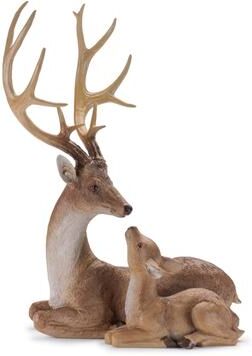 Melrose International "Deer with Fawn Statue 21.25""H"