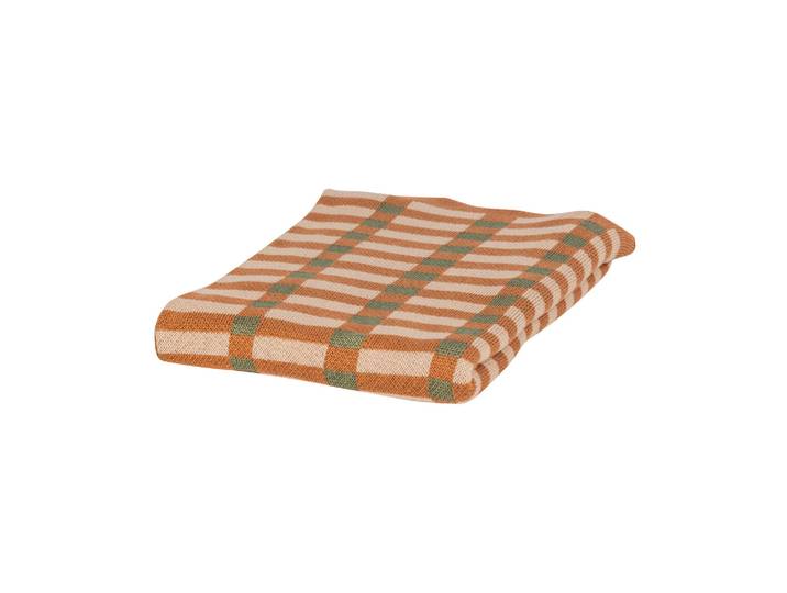 Plaid 130x170 cm Coton Vert et Orange Vola