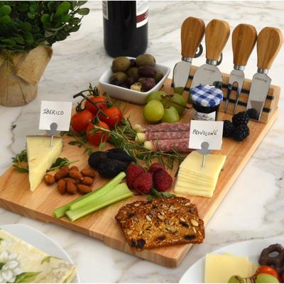 Picnic at Ascot NCAA Clemson Tigers Bamboo Cheese & Charcuterie Board