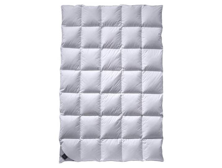 Billerbeck Ganzjahresdecke Ambiente Mono, Weiß, Füllung: Daunen, 135-140x200 cm, für Hausstauballergiker geeignet, weich und anschmiegsam, Heimtextilien, Kopfpolster & Bettdecken, Bettdecken, Daunendecken
