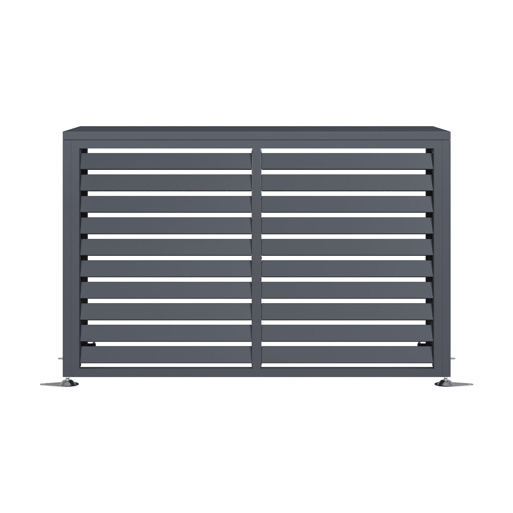 Westmann Verkleidung Wärmepumpe Boxa M Anthrazit Anthrazit 56x140x97cm