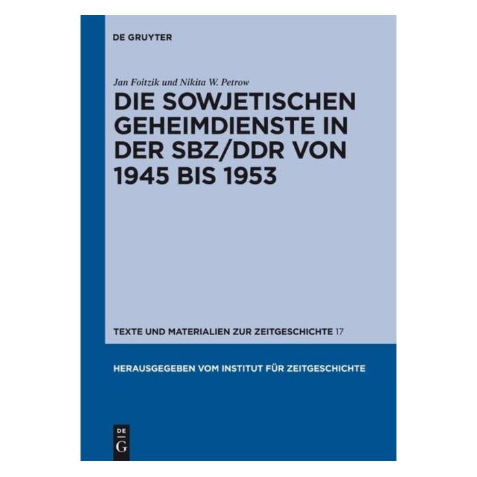 De Gruyter Petrow,N.W.:Sowjetischen Geheimdienst (Deutsch, Jan Foitzik, Nikita W. Petrow, 2009) (67762994)