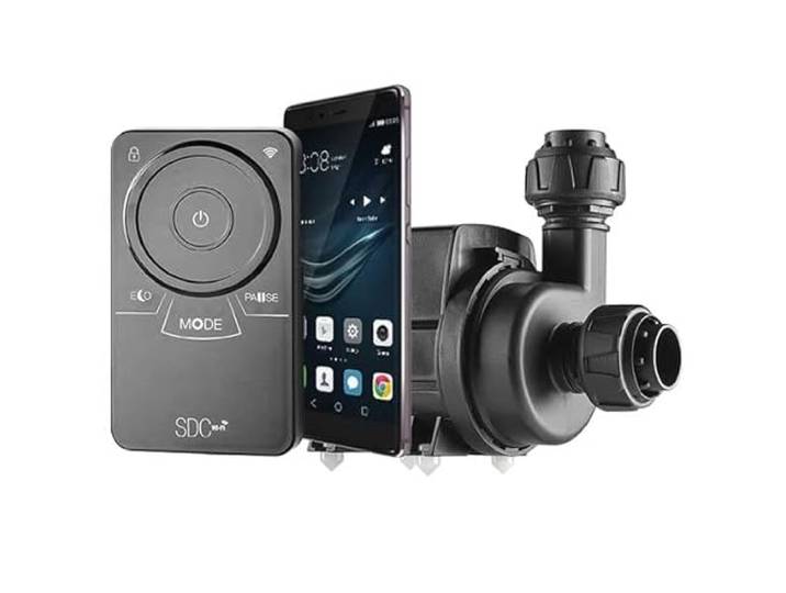 Sicce Syncra SDC Aquariumpomp 3.0, Regelbaar met Controller en/of App, 6-35 Watt, Regelbare Flow 1-3 m3/h, Max. opvoerhoogte 2,2 Meter, Kabellengte 3 Meter, Slangtule 25/32mm