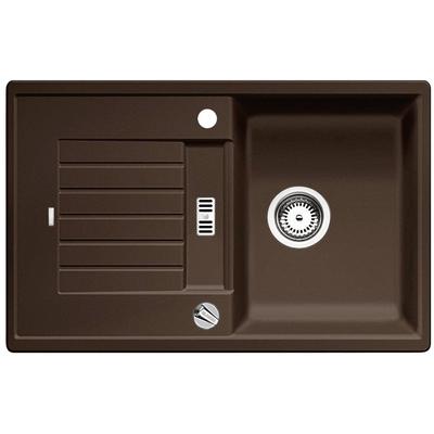 Granitspüle BLANCO "ZIA 45 S", braun (cafe), B:50cm H:19cm T:78cm, Verbundwerkstoff, Küchenspülen, erhältlich in mehreren Farben