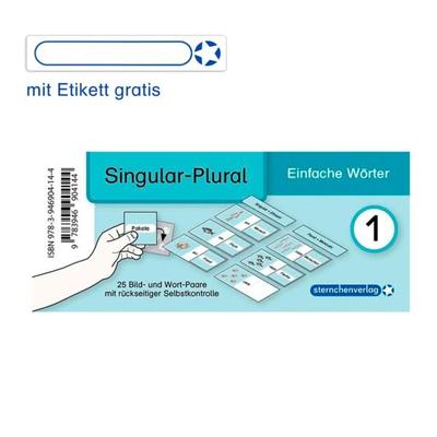 Meine Grammatikdose 1 - Singular-Plural - Einfache Wörter, Gebundene Ausgabe von Sternchenverlag GmbH,Katrin Langhans, Sternchenverlag,