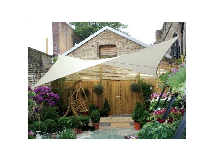 Sonnensegel Perel 360 cm Viereck - Farbe: Beige - Sonnensegel