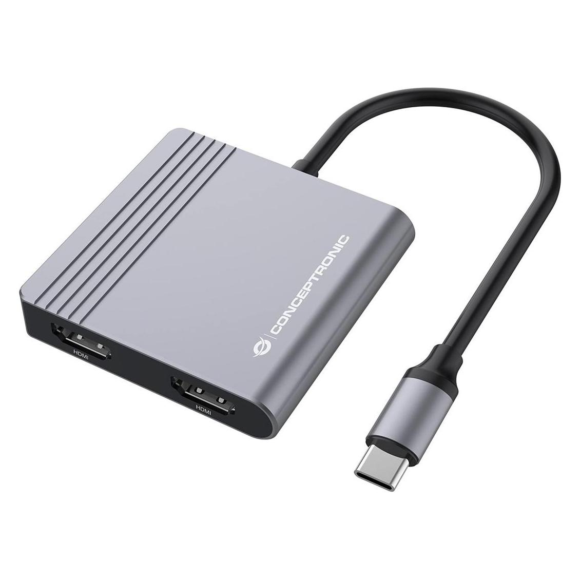 Conceptronic 4-in-1 USB 3.2 Gen 1 Docking Station (USB-C, 4 Ports) (DONN13G)