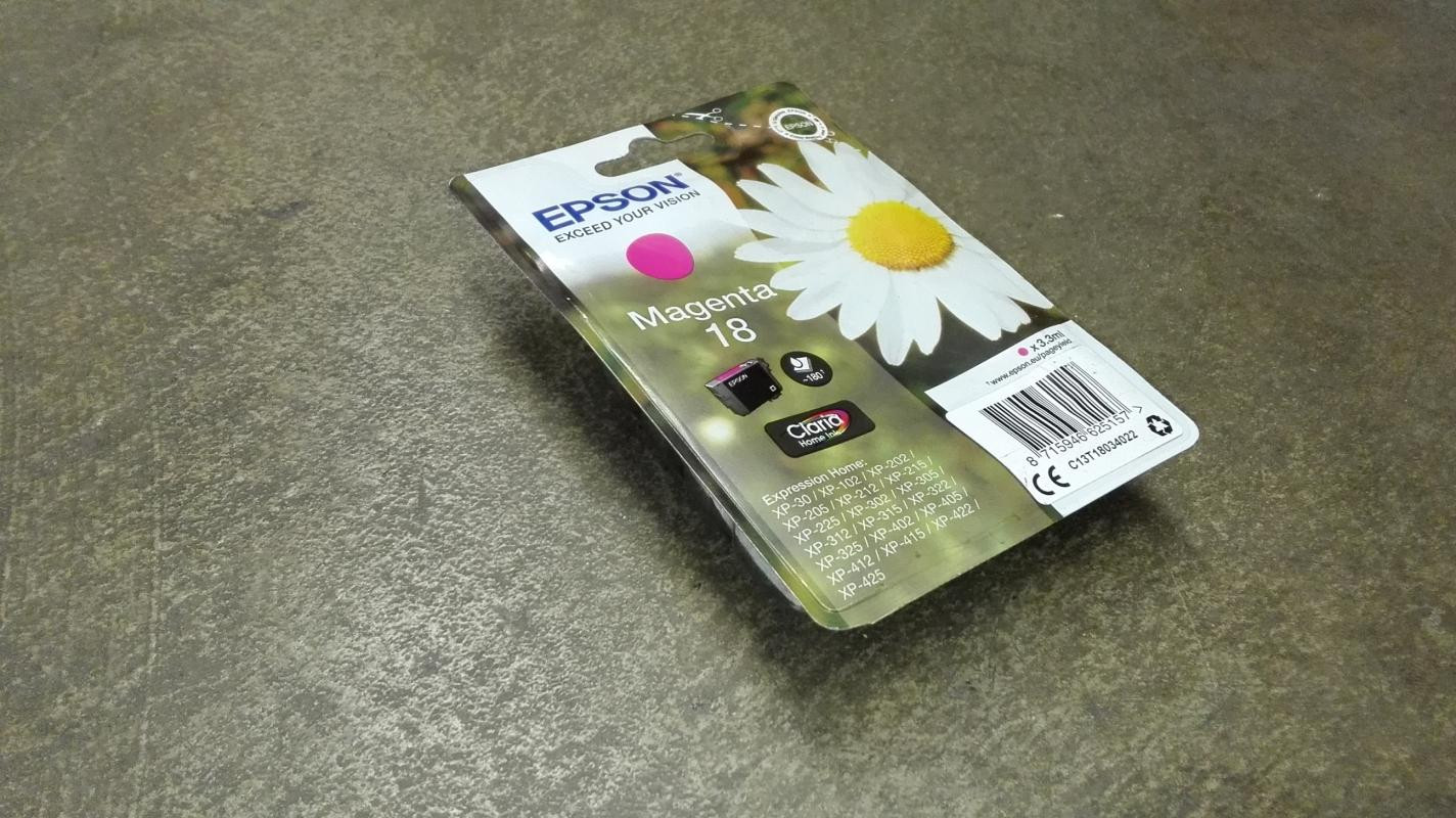 Epson Daisy Ink Cartridge 18 Margriet Claria Home Magenta, Paars, Pigmentinkt, 3,3 ml