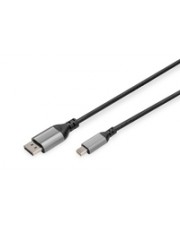 DIGITUS DP Adapterkabel 1.4 2m mini DP->DP 8K@60Hz schwarz Kabel 2 m (DB-340106-020-S)