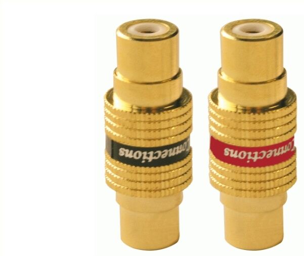 Phonocar Adapter/kupplung, Cinch Kupplung Doppelt Gold 046702