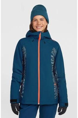 O'Neill s Fwc Cruz Duo Snow Jacket in Blue Zebra, Size XS, Polyester