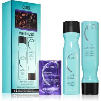 Malibu C Curl Wellness conjunto para cabelos cacheados . Curl Wellness