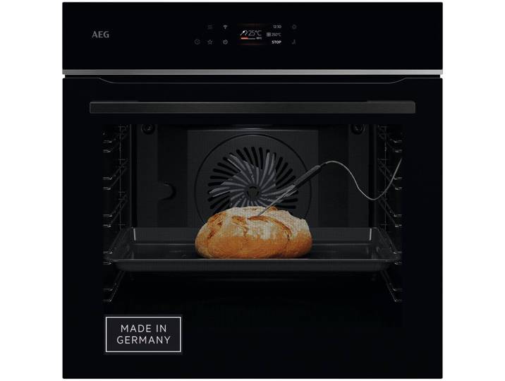 AEG Pyrolyse Backofen TE7PB62WAB , Energieeffizienz: A++, schwarz, B:59,5cm H:59,4cm T:56,7cm, Backöfen, Müheloses Kochen: Full‑Touchdisplay mit Kochassistent, Made in Germany, Pyrolyse Backofen