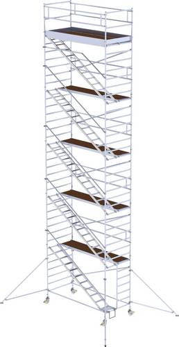 MUNK Günzburger Steigtechnik 167520 Rollgerüst Montage ohne Werkzeug Arbeitshöhe (max.): 12.4m