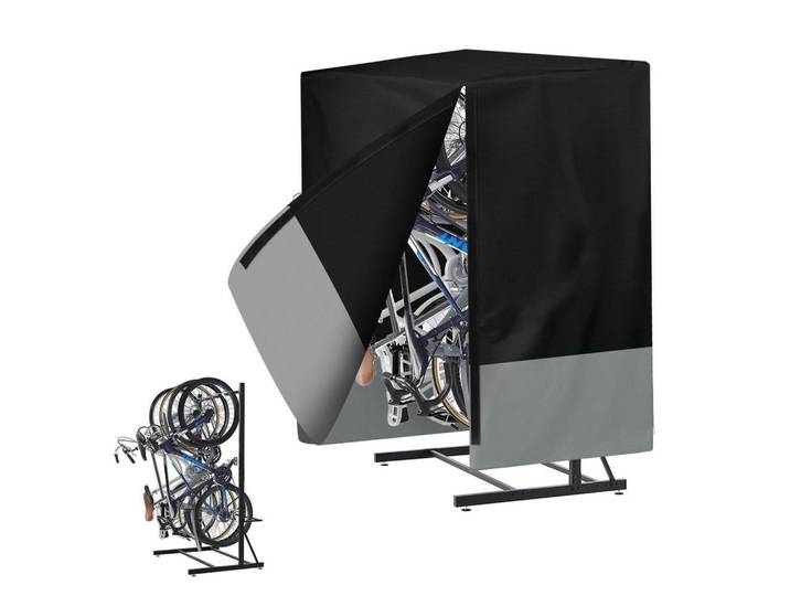Fahrradabdeckung Wasserdicht 420D Oxford-Stoff mit Reflektoren, Mehrfarbig, 200x110x220 cm, Freizeit & Co, Sport & Fitness, Fahrräder, Fahrradzubehör
