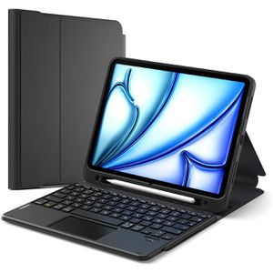 Inateck Tablet-Hülle KB002, schwarz, für Apple iPad A16, iPad Air 11 M2, M3 und M4, mit Tastatur