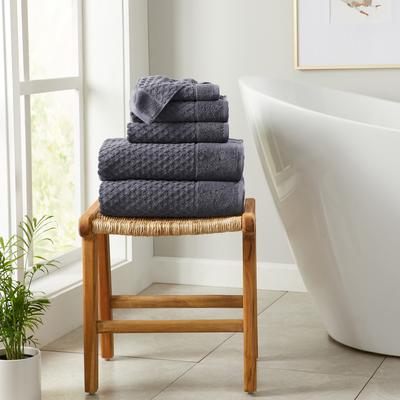Linery & Co. Cotton Diamond Waffle Texture Bath Towels