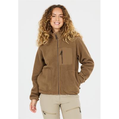 Fleecejacke WHISTLER "Felis", Damen, Gr. 44, camelfarben, 100% Polyester, unifarben, normal, ohne Ausschnitt, Jacken Fleecejacke, in atmungsaktiver Qualität