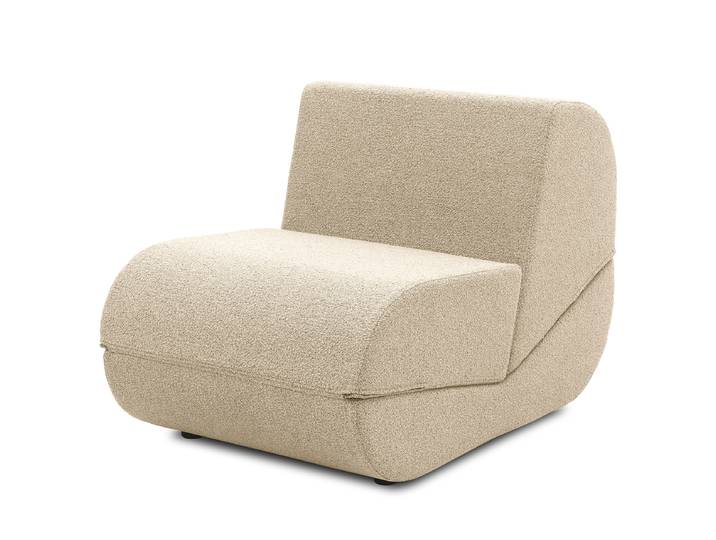 Sessel MELBU Beige Bouclé Stoff Loira 67 x 70 x 102cm