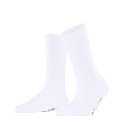 Socken BURLINGTON "Princess Street", Damen, Gr. 36-41, weiß, Materialmix, unifarben, Socken Socken, Einheitsgröße 36-41, feine Rippenstruktur, Viskosemischung