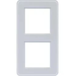Hager WAD9200GWM Rahmen 2fach, C.8, Glas lichtweiß matt