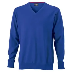 V-Neck Pullover "JN659" - M - royal