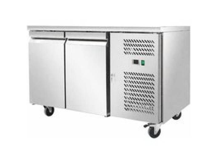 Desserte réfrigérée négative centrale 2 portes - P700 - 282 L - -18/-22°C - Inox