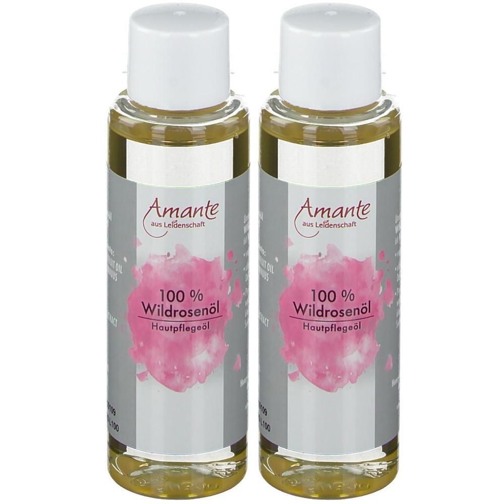 Wildrosenöl 100% rein Hautpflegeöl Amante 2x 2x100 ml Öl