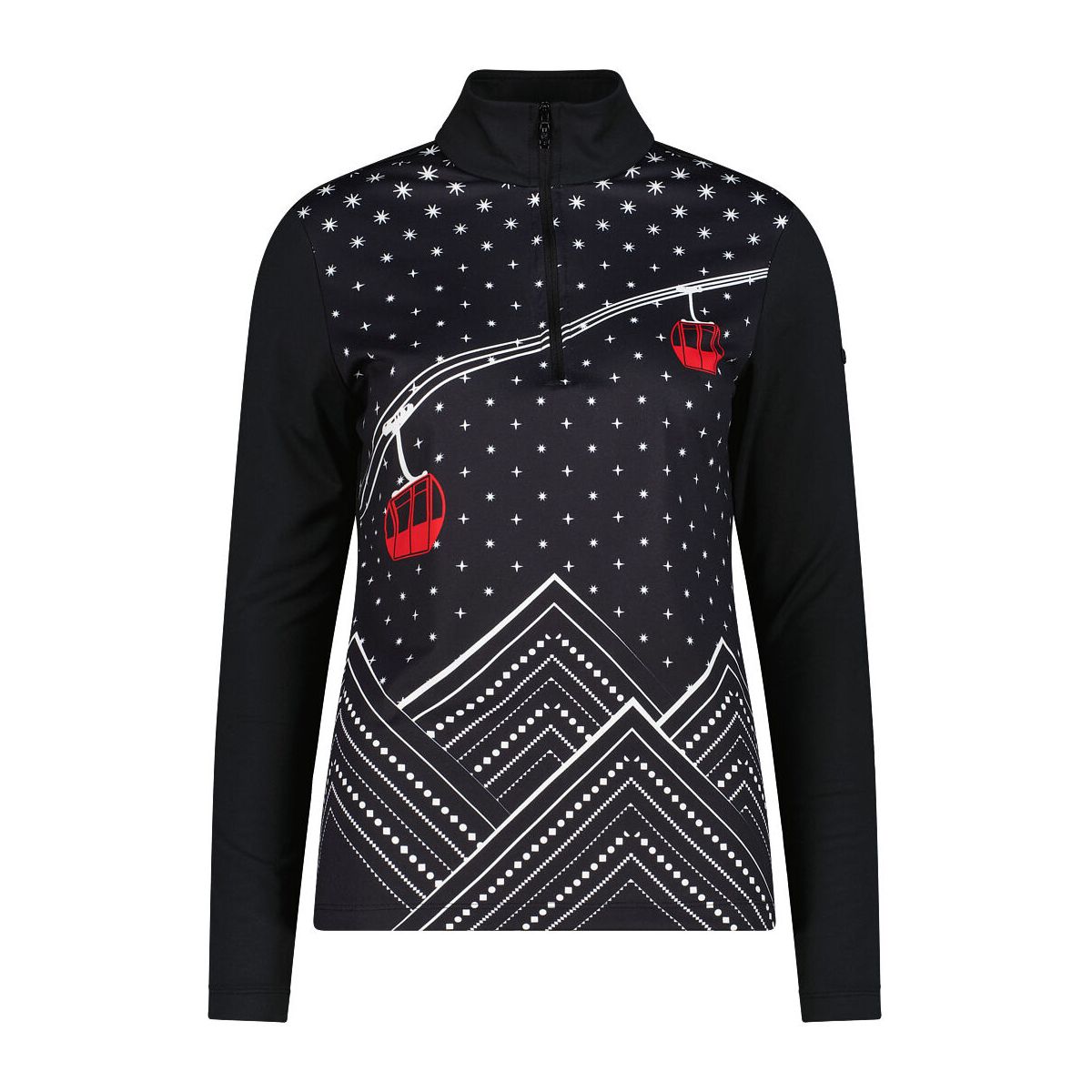 CMP Woman Sweat nero (U901) 40 35L0496-U901-40